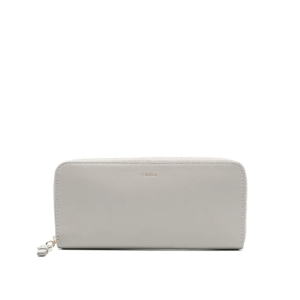 Furla Gray Leather Wallet